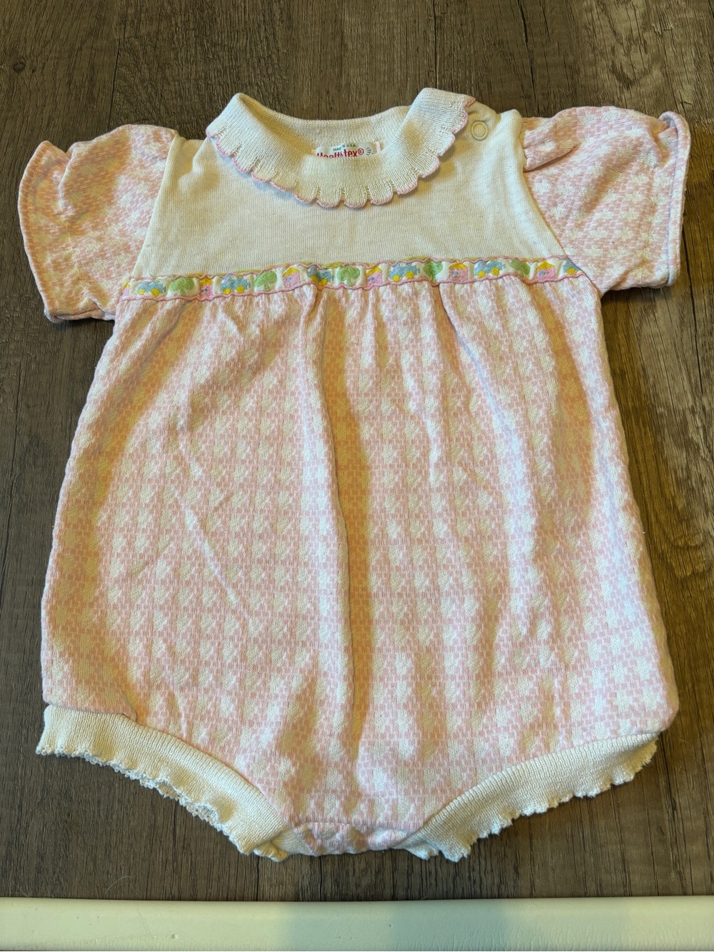 Vintage 80s 90s Healthtex Baby Bubble Romper Outfit Summer